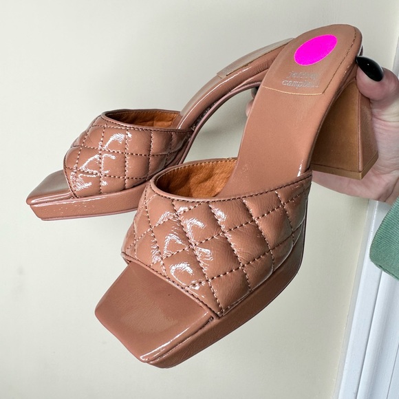 Jeffrey Campbell Nana Quilted Platform Mule - Size 5 - Picture 3 of 6